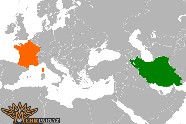 فاصله ایران تا فرانسه