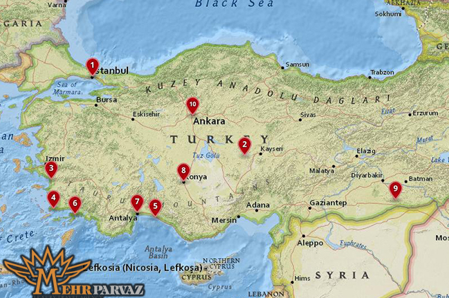 به کدام شهر ترکیه سفر کنیم؟