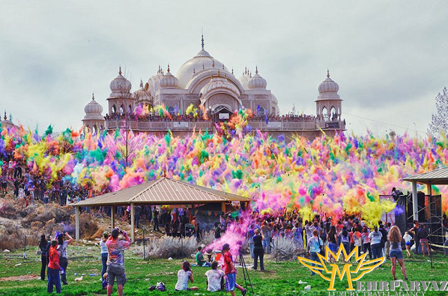 جشنواره هولی در هند (جشن رنگ ها)