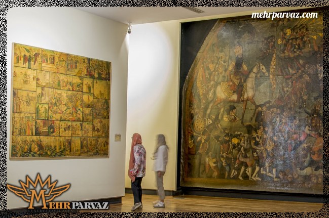 نقاشی های قدیمی در موزه ایران باستان