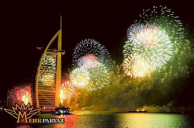 مکان های جذاب برای دیدن آتش بازی های سال نو در دبی