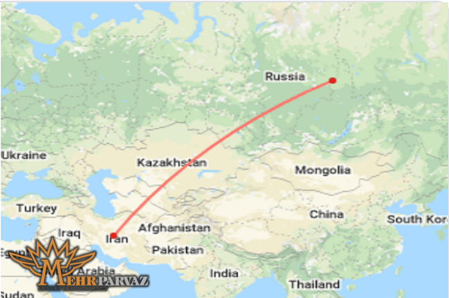 فاصله ایران تا روسیه چند کیلومتر است