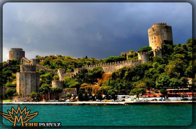 نمای بی نظیر از قلعه روحملی حصار و دریای سیاه