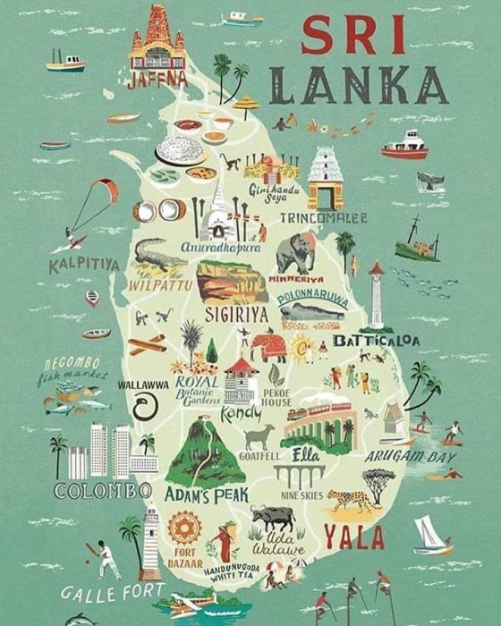 جاذبه های گردشگری سریلانکا