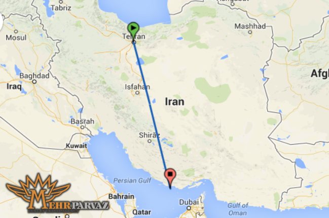 فاصله تهران تا کیش با هواپیما چند ساعت است
