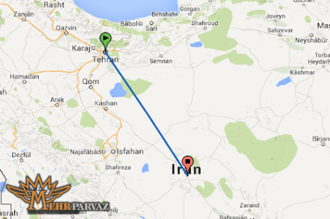 فاصله تهران تا یزد چند کیلومتر است؟