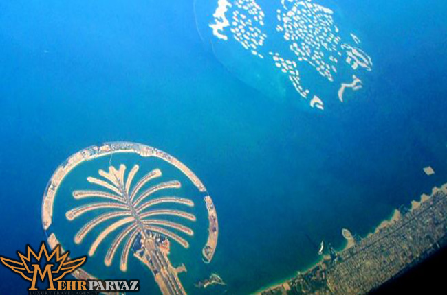 نمای شهر دبی از بالا 